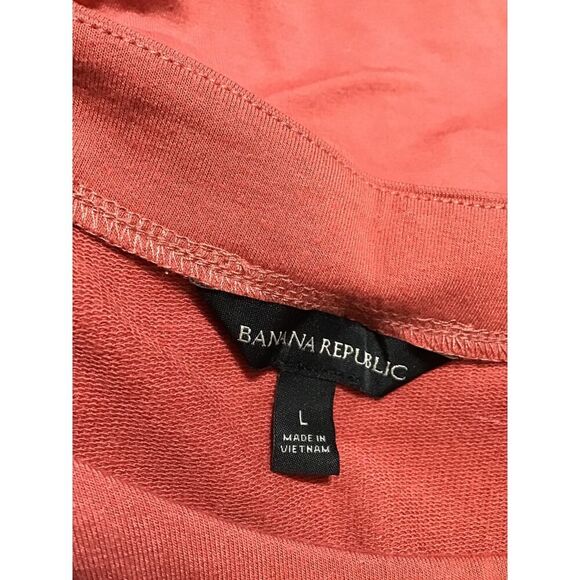 Banana Republic Rust Orange Boat Neck Top LG - Picture 5 of 7
